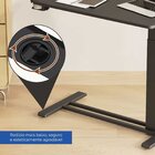 Mesa Lateral De Altura Ajustável 70x66cm Flexispot Grafite Gr