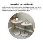 Mesa Lateral De Apoio 100% Mdf Alta Bel Off White