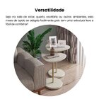 Mesa Lateral De Apoio 100% Mdf Alta Bel Off White