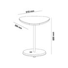 Mesa Lateral De Apoio 100% Mdf Alta Bel Off White