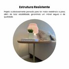 Mesa Lateral De Apoio 100% Mdf Bel Alta Terracota