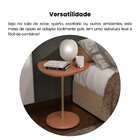 Mesa Lateral De Apoio 100% Mdf Bel Alta Terracota