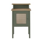 Mesa Lateral De Apoio 100% Mdf Com Porta Em Palinha Charlotte