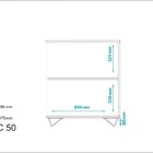 Mesa Lateral De Apoio 2 Portas 1 Nicho Brv Móveis Castanho/me