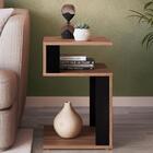 Mesa Lateral De Apoio 2 Prateleiras B74 Montana Preto Novam