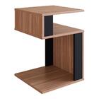 Mesa Lateral De Apoio 2 Prateleiras B74 Montana Preto Novam