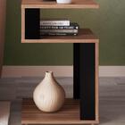 Mesa Lateral De Apoio 2 Prateleiras B74 Montana Preto Novam