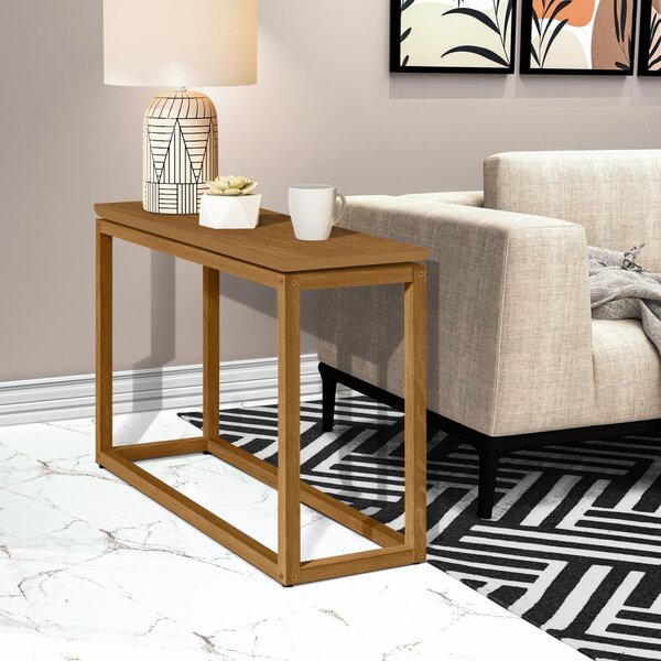 Mesa Lateral De Apoio Base Em Madeira Maciça Supreme Nature