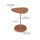 Mesa Lateral De Apoio Bel Terracota