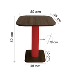 Mesa Lateral De Apoio Cabeceira Criado Mudo Sala Vermelho