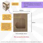 Mesa Lateral De Apoio Cama Pet 52,5cm Multimóveis Cr45237