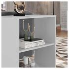 Mesa Lateral De Apoio Centro Decorativa Opala Branco Caemmun