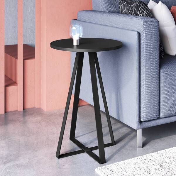 Mesa Lateral De Apoio Com Pés Metálicos 40x40cm Freedom Móvel