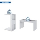 Mesa Lateral De Apoio Encaixa Sofá Book Líder Design