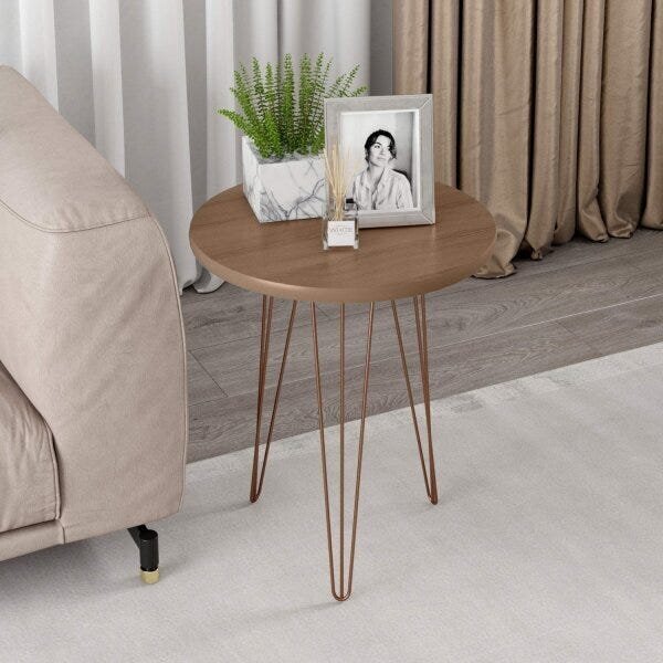 Mesa Lateral De Apoio Evolution Patrimar Móveis Canelato