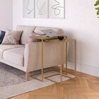 Mesa Lateral De Apoio Industrial Hanover/dourado