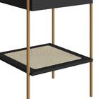 Mesa Lateral De Apoio Oslo Artesano 43 Cm (largura) Mdp Nero