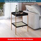 Mesa Lateral De Apoio Oslo Artesano 43 Cm (largura) Mdp Nero