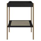 Mesa Lateral De Apoio Oslo Artesano 43 Cm (largura) Mdp Nero