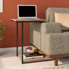 Mesa Lateral De Apoio Para Notebook Preto Fosco/barona Indust