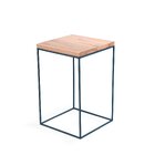 Mesa Lateral De Apoio Tampo Quadrado Paralelo Azul