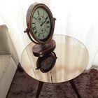 Mesa Lateral De Canto Com Espelho Bronze 50 Cm