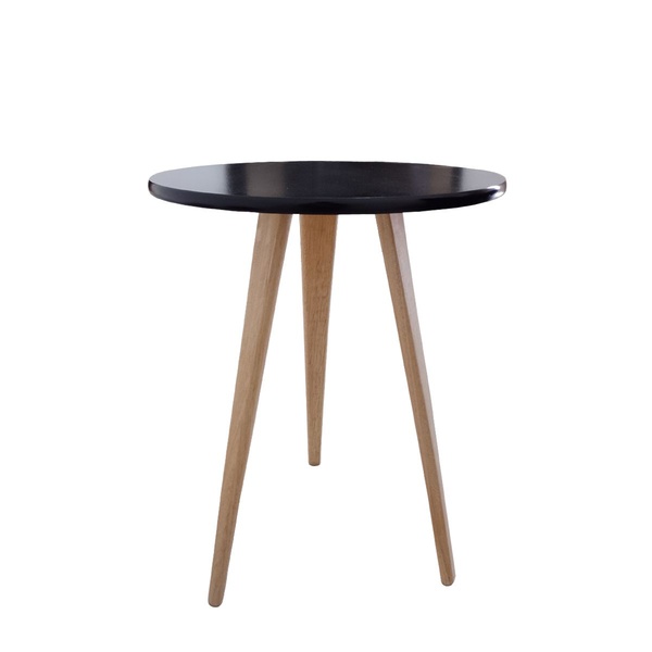 Mesa Lateral De Canto E Apoio Redonda Pé Palito Retrô 56 Cm P