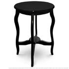 Mesa Lateral De Canto Inglesa Laqueada Preta