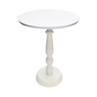 Mesa Lateral De Canto Monopé Branca