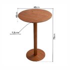 Mesa Lateral De Madeira Maciça E Verniz Nala Living Outdoor E