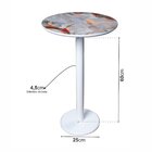 Mesa Lateral De Madeira Maciça, Pintura Em Laca E Impressão 2