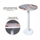 Mesa Lateral De Madeira Maciça, Pintura Em Laca E Impressão 2