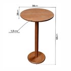 Mesa Lateral De Madeira Maciça, Pintura Em Laca E Impressão 2