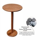 Mesa Lateral De Madeira Maciça, Pintura Em Laca E Impressão 2