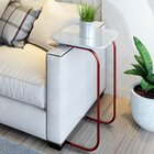 Mesa Lateral De Sofá Roma 37cm X 30m X 70cm Rose / Off White