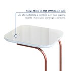 Mesa Lateral De Sofá Roma 37cm X 30m X 70cm Rose / Off White