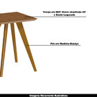 Mesa Lateral Decorativa Quadrada Polly Freijó G29 - Gran Belo
