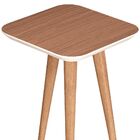 Mesa Lateral Decorativa Quartzo B01 Nature Off White Pés Pali