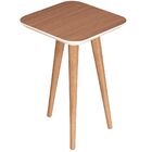 Mesa Lateral Decorativa Quartzo B01 Nature Off White Pés Pali