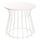 Mesa Lateral Decorativa Redonda Multiuso Com Estilo Industria