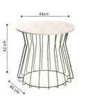 Mesa Lateral Decorativa Redonda Multiuso Com Estilo Industria