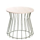 Mesa Lateral Decorativa Redonda Multiuso Com Estilo Industria