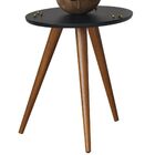 Mesa Lateral Decorativa Sofia B01 Preto Pés Palito - Lyam Dec
