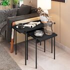 Mesa Lateral Decorativa Stand B01 Industrial Preto Fosco - Ly