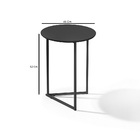 Mesa Lateral Decorativo Redonda Classic Jade Pronto Envio