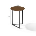 Mesa Lateral Decorativo Redonda Industrial Jade Pronto Envio