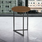 Mesa Lateral Decorativo Redonda Industrial Jade Pronto Envio