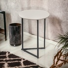 Mesa Lateral Decorativo Redonda Luxo Jade Pronto Envio