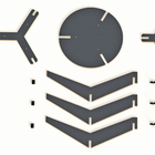 Mesa Lateral Desmontável Poti Azul Petróleo