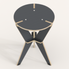 Mesa Lateral Desmontável Poti Azul Petróleo